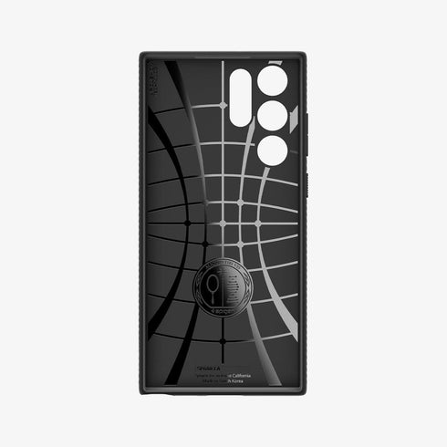 ACS03915 - Galaxy S22 Ultra 5G Case Liquid Air in black showing the back
